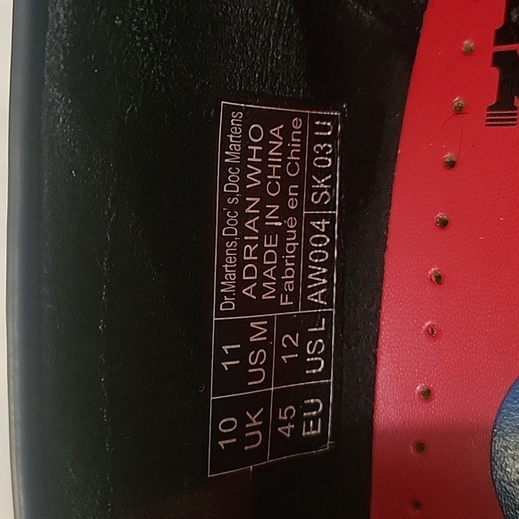 Dr. Martens rare The Who Adrian loafer women's sz 12 Men's sz 11 - Picture 6 of 7